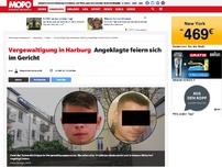Bild zum Artikel: Vergewaltigung in Harburg: Angeklagte feiern sich im Gericht