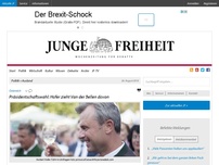 Bild zum Artikel: Präsidentschaftswahl: Hofer zieht Van der Bellen davon