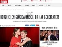 Bild zum Artikel: Herzlichen Glückwunsch: Er hat geheiratet!