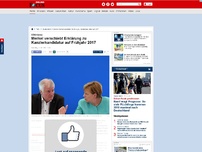 Bild zum Artikel: CDU-Kreise - Merkel verschiebt Erklärung zu Kanzlerkandidatur auf 2017