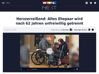 Bild zum Artikel: Altes Ehepaar wird nach 62 Jahren unfreiwillig getrennt