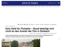 Bild zum Artikel: Kein Geld für Flutopfer – Bund beteiligt sich nicht an den Kosten der Flut in Simbach