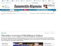 Bild zum Artikel: Türsteher verweigert Flüchtlingen Einlass