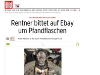 Bild zum Artikel: Weil das Geld nicht reicht - Rentner bittet auf Ebay um Pfandflaschen 