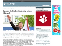 Bild zum Artikel: Das sieht doch jeder: Höcke zeigt keinen Hitlergruß