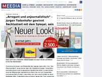 Bild zum Artikel: „Arrogant und unjournalistisch“ – Jürgen Todenhöfer gewinnt Rechtsstreit mit dem Spiegel, sein Sohn rechnet ab