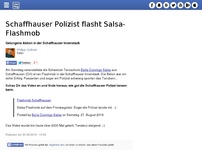 Bild zum Artikel: Schaffhauser Polizist flasht Salsa-Flashmob