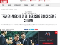 Bild zum Artikel: Tränen-Abschied! Bei der Rede brach seine Stimme