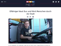 Bild zum Artikel: 11-Jähriger klaut Bus und fährt Menschen durch die Stadt