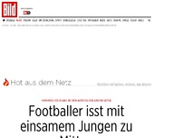 Bild zum Artikel: Keiner will bei ihm sitzen - Footballer isst mit einsamem Schüler zu Mittag