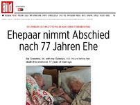 Bild zum Artikel: Bewegender Moment - Ehepaar nimmt Abschied nach 77 Jahren Ehe