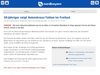 Bild zum Artikel: 30-Jähriger zeigt Hakenkreuz-Tattoo im Freibad