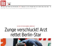 Bild zum Artikel: Handball-Bundesliga - Zunge verschluckt! Arzt rettet Berlin-Star