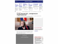 Bild zum Artikel: Le Pen gratuliert AfD: „Unmögliches ist möglich geworden“