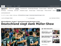 Bild zum Artikel: Deutschland siegt dank Müller-Show