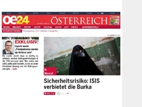 Bild zum Artikel: Sicherheitsrisiko: ISIS verbietet die Burka