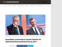 Bild zum Artikel: Kandidaten präsentieren bereits Plakate für Wahlwiederholung-Wiederholung 2017