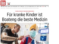 Bild zum Artikel: Krebsstation in Berlin - Für kranke Kinder ist Boateng die beste Medizin