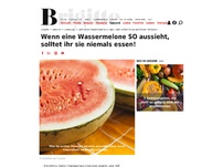 Bild zum Artikel: Wenn eine Wassermelone SO aussieht, solltet ihr sie niemals essen!