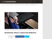 Bild zum Artikel: Revolutionär: iPhone 7 kommt ohne Bildschirm