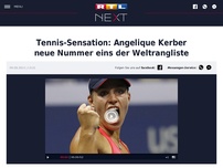 Bild zum Artikel: Tennis-Sensation: Angelique Kerber neue Nummer eins der Weltrangliste