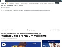 Bild zum Artikel: Williams-Aus macht Kerber zur Nummer 1