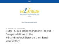 Bild zum Artikel: Hurra- Sioux stoppen Pipeline-Projekt – Congratulations to the #StandingRockSioux on their hard-won victory