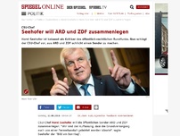 Bild zum Artikel: CSU-Chef: Seehofer will ARD und ZDF zusammenlegen