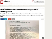 Bild zum Artikel: 'Stornierung aus Gründen': Urlauber storniert Usedom-Haus wegen AfD-Wahlergebnis