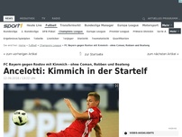Bild zum Artikel: Bayern ohne Trio gegen Rostow