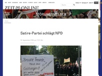 Bild zum Artikel: Satire-Partei schlägt NPD