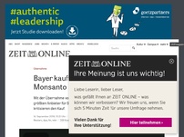 Bild zum Artikel: Übernahme: Bayer kauft US-Saatguthersteller Monsanto