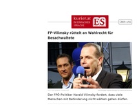 Bild zum Artikel: FPÖ-Politiker will Wahlrecht für Menschen mit Behinderung abschaffen