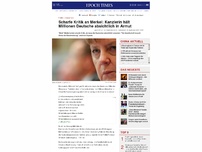 Bild zum Artikel: Scharfe Kritik an Merkel: Kanzlerin hält Millionen Deutsche absichtlich in Armut