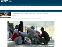 Bild zum Artikel: Flüchtlinge: 'Angehörige sollen rasch zu uns kommen können'