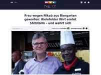 Bild zum Artikel: Frau wegen Nikab aus Biergarten geworfen: Bielefelder Wirt erntet Shitstorm – und wehrt sich