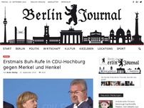 Bild zum Artikel: Erstmals Buh-Rufe in CDU-Hochburg gegen Merkel und Henkel
