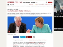 Bild zum Artikel: Obergrenze für Flüchtlinge: Seehofer droht Merkel mit endgültigem Bruch
