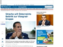 Bild zum Artikel: Strache will Österreichs Beitritt zur Visegrad-Gruppe