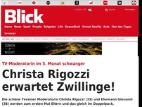 Bild zum Artikel: TV-Moderatorin im 5. Monat schwanger: Christa Rigozzi erwartet Zwillinge!
