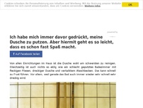 Bild zum Artikel: Ich habe mich immer davor gedrückt, meine Dusche zu putzen. Aber hiermit geht es so leicht, dass es schon fast Spaß macht.