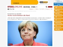 Bild zum Artikel: Pressekonferenz nach Berlin-Wahl: Merkel reicht Kritikern die Hand