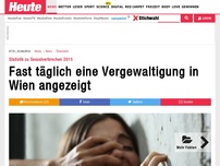 Bild zum Artikel: Statistik zu Sexualverbrechen 2015: Fast täglich eine Vergewaltigung in Wien angezeigt