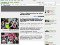 Bild zum Artikel: Trotz Protest - Polnisches Parlament stimmt für völliges Abtreibungsverbot