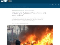Bild zum Artikel: Anschlag vor G20-Gipfel: 'Häuser und Autos der Polizeiführer sind legitime Ziele'