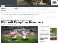 Bild zum Artikel: Köln wechselt Trikot-Sponsor für RB-Spiel