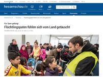 Bild zum Artikel: Flüchtlingspaten fühlen sich vom Land getäuscht