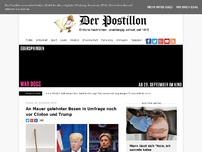 Bild zum Artikel: An Mauer gelehnter Besen in Umfrage noch vor Clinton und Trump