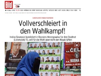 Bild zum Artikel: Als 1. Politikerin Europas - Vollverschleiert in den Wahlkampf!