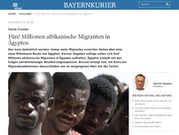 Bild zum Artikel: Fünf Millionen afrikanische Migranten in Ägypten